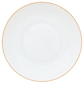 Rim soup plate orange apricot - Raynaud